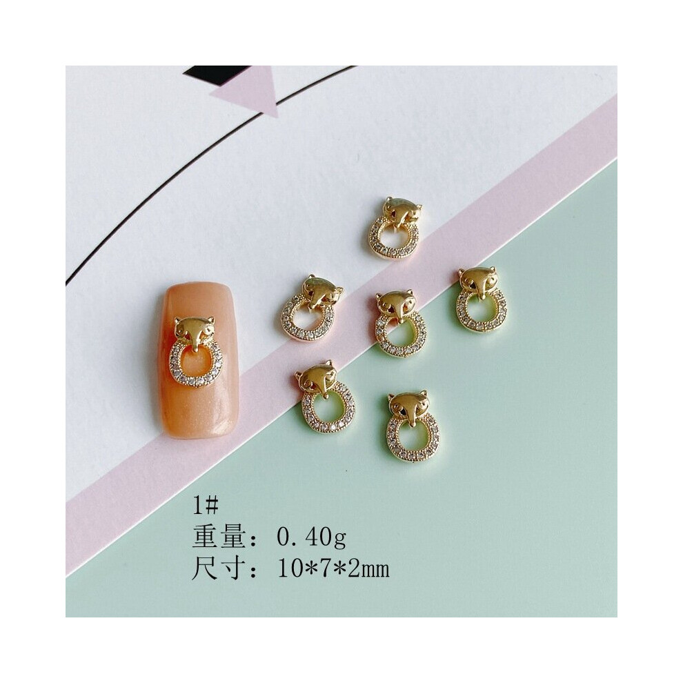 DIY Jewelry Accessories Nail Art Diamond Jewelry Zircon Gemstone Copper Preservation Nail Ornament