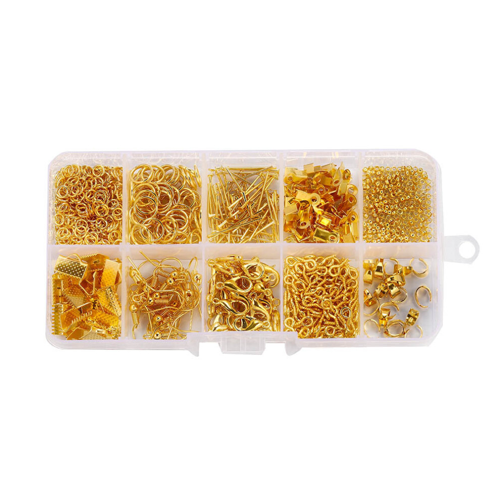 1 set 4Color Mix Style Jewelry Findings Kits Jewelry making Sets Necklace Chain Earring Hook for DIY Jewelry Making Supplies Kit