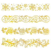4Pcs 4Style Carbon Steel Hot Foil Plate Metal Dies for DIY Scrapbooking Embossing Photo Ablum Craft Making Template Mixed Shape