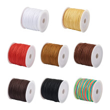 8rolls/Bag Nylon Thread Cords 0.8mm Braided String Jewelry Bead Cords For Women Woven Jewelry Making Crafts Supplies