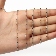 1m/lot Wrapped Rosary Wires Stainless Steel Cable Enamel Chain Link Bead for Jewelry Making DIY Necklace Bracelet Anklet 1mm