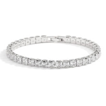 5mm Moissanite Tennis Bracelet Necklace For Women 925 Sterling Silver D VVS1 Lab Diamond with Certificate Jewelry