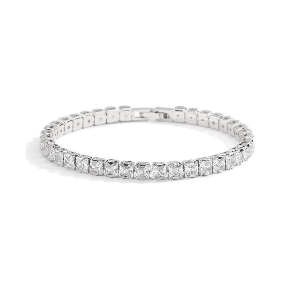 5mm Moissanite Tennis Bracelet Necklace For Women 925 Sterling Silver D VVS1 Lab Diamond with Certificate Jewelry