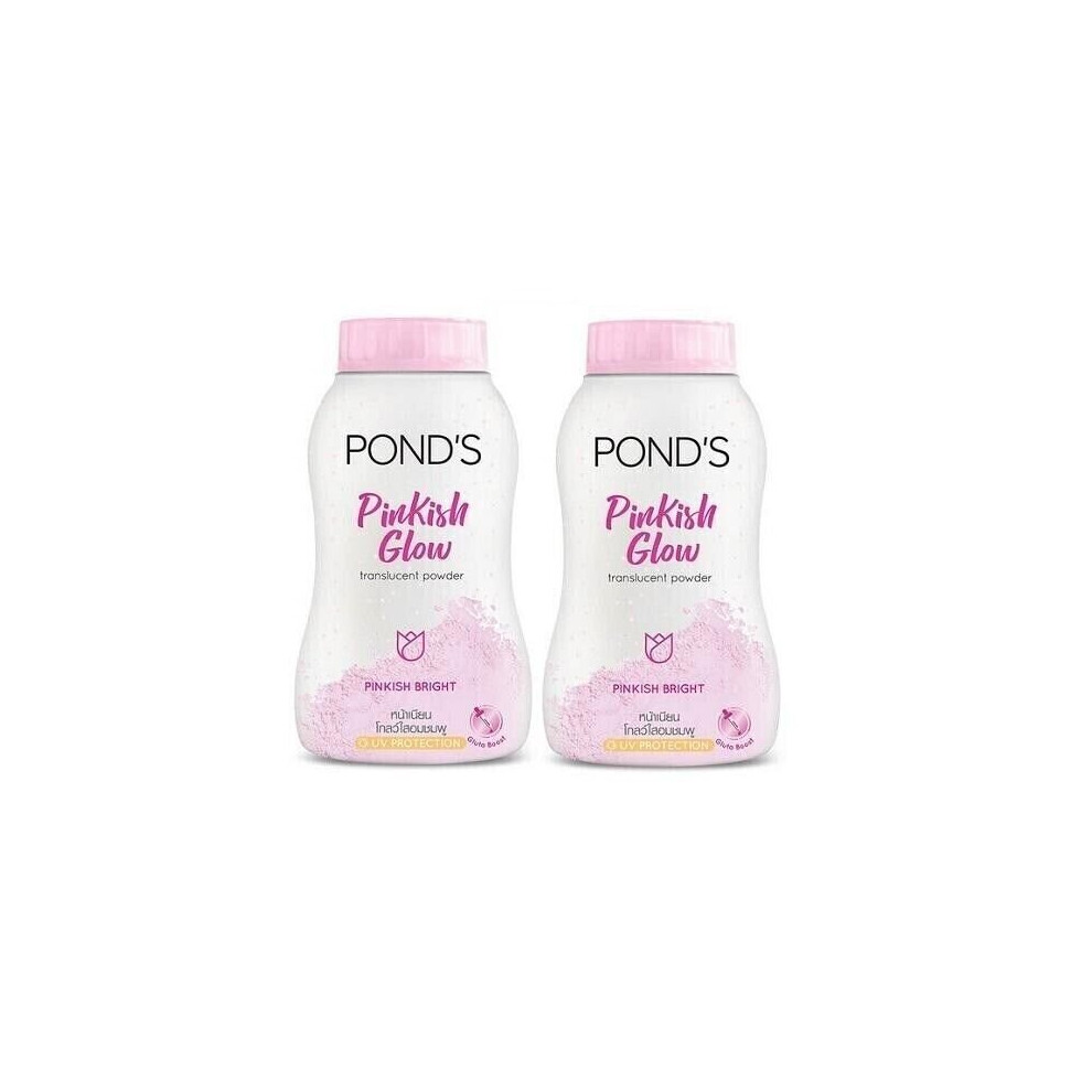 2 x 50g PONDS Pinkish Glow Translucent POWDER Oil Spot Blemish Control