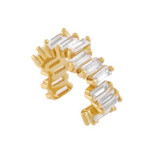 1PCS Colorful Crystal Zircon Earcuff Clip on Earrings Non Pierced Earring No Without Hole Women Cartilage Earrings A35