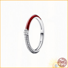 Radiant Heart Pav? Signet Ring 925 sterling silver Hot series of rings for women anniversary jewelry