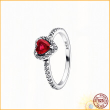 Radiant Heart Pav? Signet Ring 925 sterling silver Hot series of rings for women anniversary jewelry