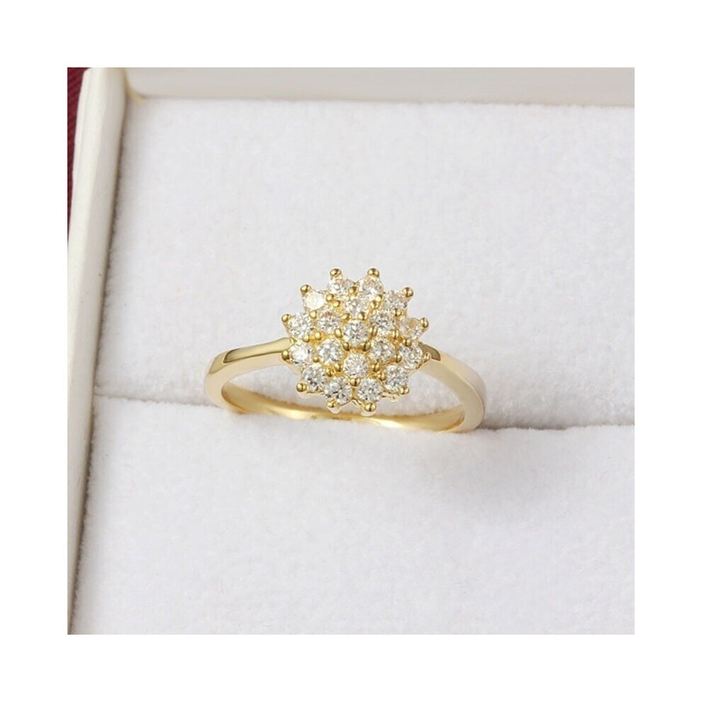 14K 1.5 Carats Diamond Ring for Women Engagement Bizuteria Anillos Gemstone 14K Yellow Diamond Wedding Ring Box