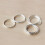 Hot Stackable Multi-Layer Slim Ring for Women Sterling Silver 925 Ring Fine Jewelry Bijoux 5