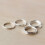 Hot Stackable Multi-Layer Slim Ring for Women Sterling Silver 925 Ring Fine Jewelry Bijoux 6