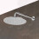 NES Home Bathroom  Fixed Chrome Rainfall Shower Round Head With Rubber Nozzles 250mm 1