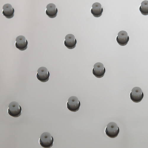 NES Home Bathroom  Fixed Chrome Rainfall Shower Round Head With Rubber Nozzles 250mm 1