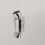 NES Home Bathroom  Fixed Chrome Rainfall Shower Round Head With Rubber Nozzles 250mm 3