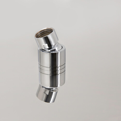 NES Home Bathroom  Fixed Chrome Rainfall Shower Round Head With Rubber Nozzles 250mm 2