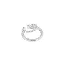 SHANICE 925 Sterling Silver Ear Cuff Non Pierced Clip Earring Punk Double Layers C-shaped twist Ear Clips Earcuff Jewelry