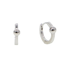 2 Colors 925 Sterling Silver Hoop Earrings Summer Style Jewelry For Women Wedding Gift