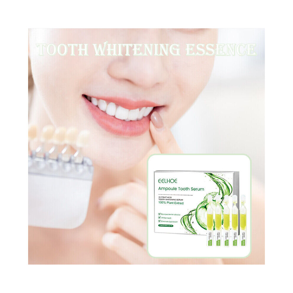 Mdsrjone 10Pcs Ampoule Tooth Serum Teeth Whitening Oral Hygiene Care Stains Essence