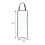 Living And Home Wooden Hanging Full Length Mirror with Adjustable Strap 5