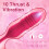 Rose Sucking Toy Vibrator with Thrusting Vibrating Egg for Women 3