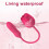 Rose Sucking Toy Vibrator with Thrusting Vibrating Egg for Women 7