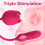 Rose Sucking Toy Vibrator with Thrusting Vibrating Egg for Women 6