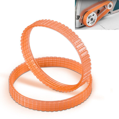 2Pcs Accessory Planer Drive Belt Replacement Equipments Home Orange Electric 2