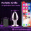 Wireless Remote Control Metal Anal Plug Rear Court,Prostate Massager 5