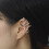 HelloLook 925 Sterling Silver Snake Earcuff without Piercing Gothic Ear Cuff Cilp On Earrings 6
