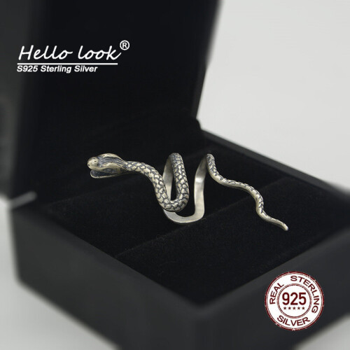 HelloLook 925 Sterling Silver Snake Earcuff without Piercing Gothic Ear Cuff Cilp On Earrings 1