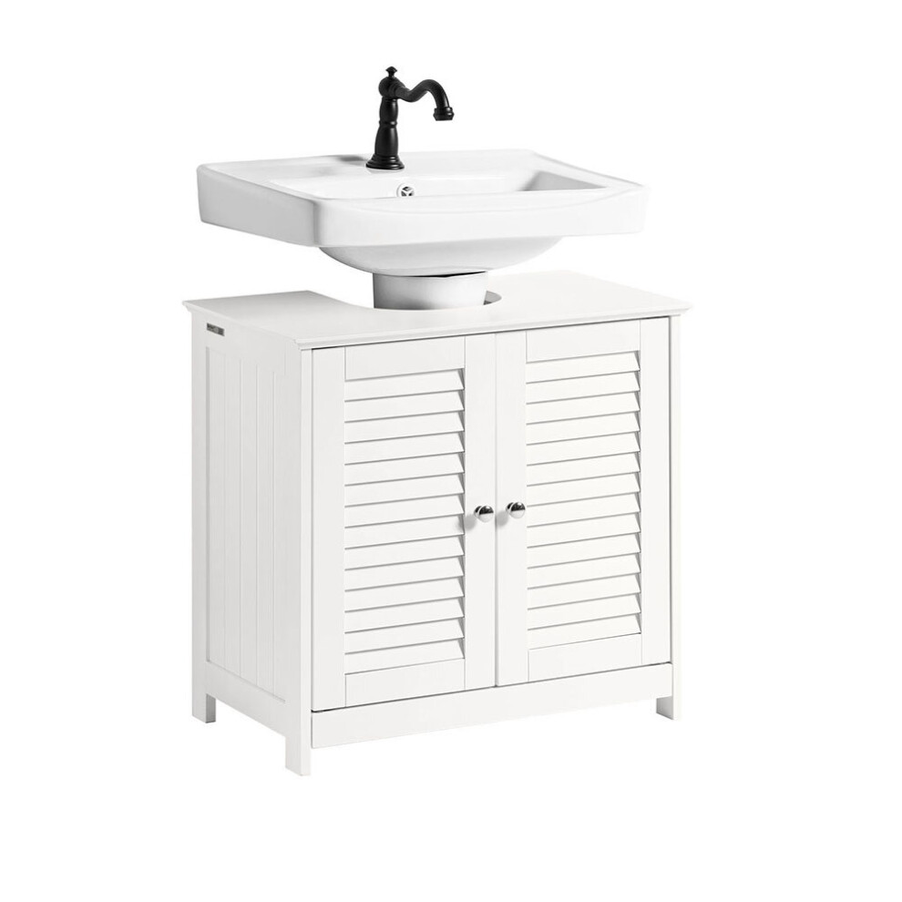 SoBuy FRG237-II-W, Under Sink Cabinet Vanity Unit with Doors