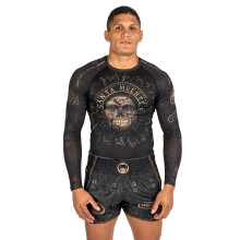 (Large ) VENUM SANTA MUERTA LONG SLEEVE MMA/JIU JITSU RASH GUARD