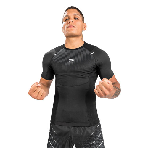 (2XL) VENUM BIOMECHA SHORT SLEEVE MMA/JIU JITSU COMPRESSION RASH GUARD