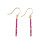 Lab-created Ruby Beads 925 sterling silver Drop Earrings 1