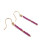 Lab-created Ruby Beads 925 sterling silver Drop Earrings 3