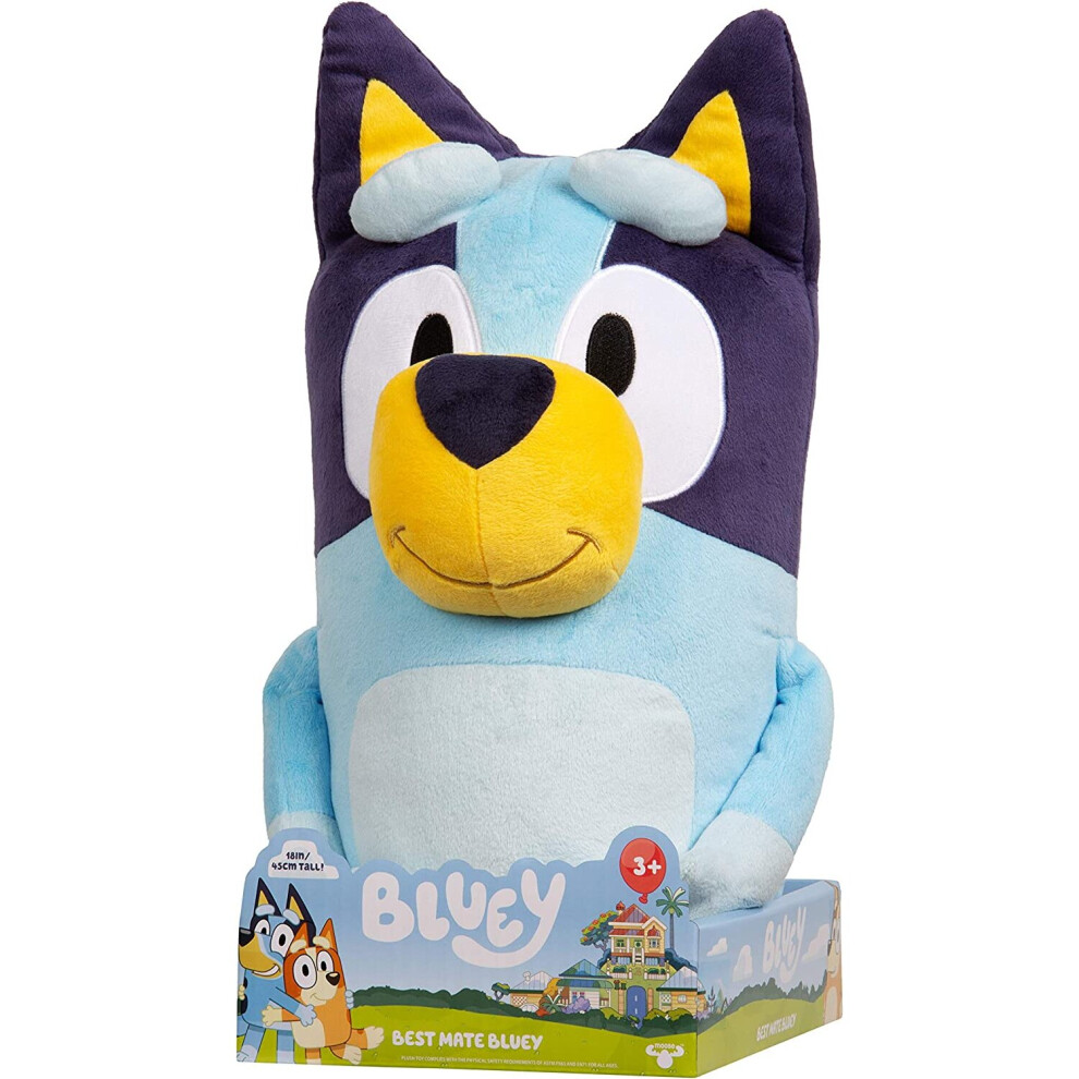 Bluey Best Mate Bluey Extra Large 18 Inch Plush Official Collectable Character Cuddly Jumbo Soft Toy