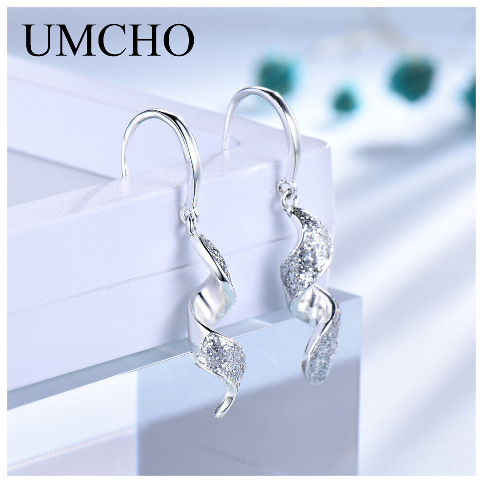 Spiral Sequins 925 Silver Women Drop Earrings For Engagement Anniversary Party Earings Fine Jewelry Multicoloured