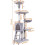 145cm Cat Tree Kitten Scratching Post Climbing Cat Tower Cat Bed Activity Centre 8