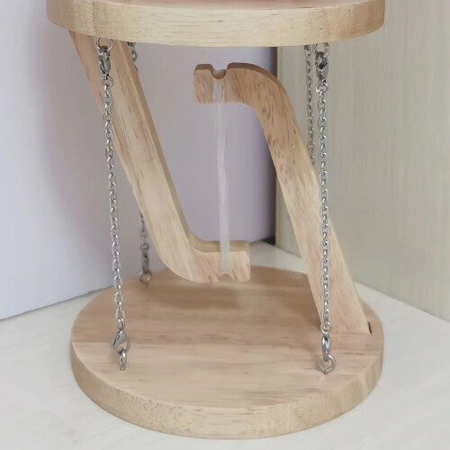 (  rounded shape) Wooden Toys Anti Gravity Tensegrity Structure Floatin