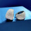 Neymar's Same Full-diamond Close-set Earrings 925 Silver Light Small High-grade Earrings 4