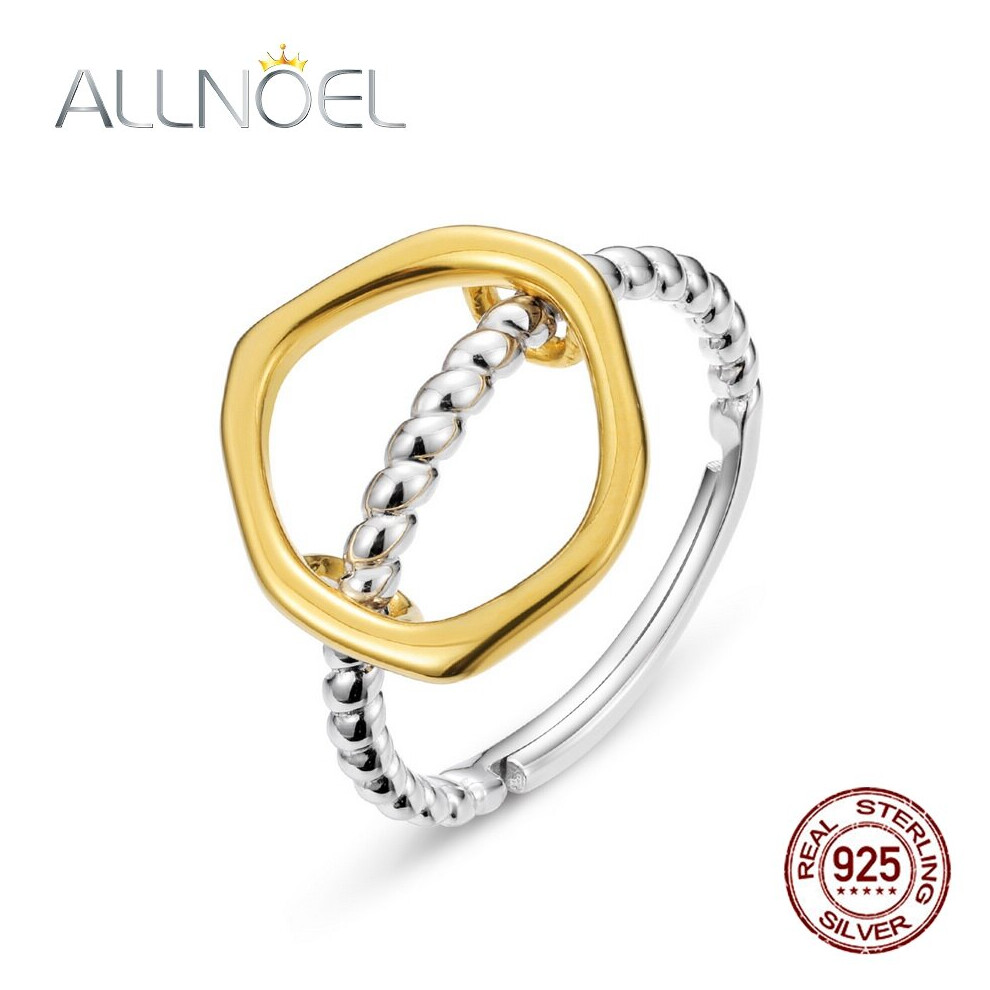 925 Sterling Silver Adjustable Ring for Women Geometric Irregular Dual Purpose Transfor Pendant Plated Fine Jewelry-image-OPC-PBS9XZW-NEW