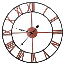 (Copper) GARDEN WALL CLOCK ROMAN LARGE INDOOR OUTDOOR NUMERALS GIANT OPEN FACE METAL 60CM