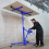 Living And Home (Blue) 16FT Rolling Drywall Lifter Panel Hoist Jack Tool 7