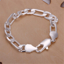 10MM 925 Sterling silver solid bracelet chain For women Men Silver Jewelry hot Chain wedding