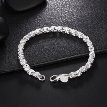 Special offer 925 Sterling Silver Bracelet for Women Wedding Party Holiday fine Jewelry