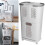 Living And Home 3-Compartment Rolling Laundry Sorter Hamper - White Plastic with Locking Castors, 74 cm Tall 2