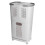 Living And Home 3-Compartment Rolling Laundry Sorter Hamper - White Plastic with Locking Castors, 74 cm Tall 4