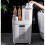 Living And Home 3-Compartment Rolling Laundry Sorter Hamper - White Plastic with Locking Castors, 74 cm Tall 7