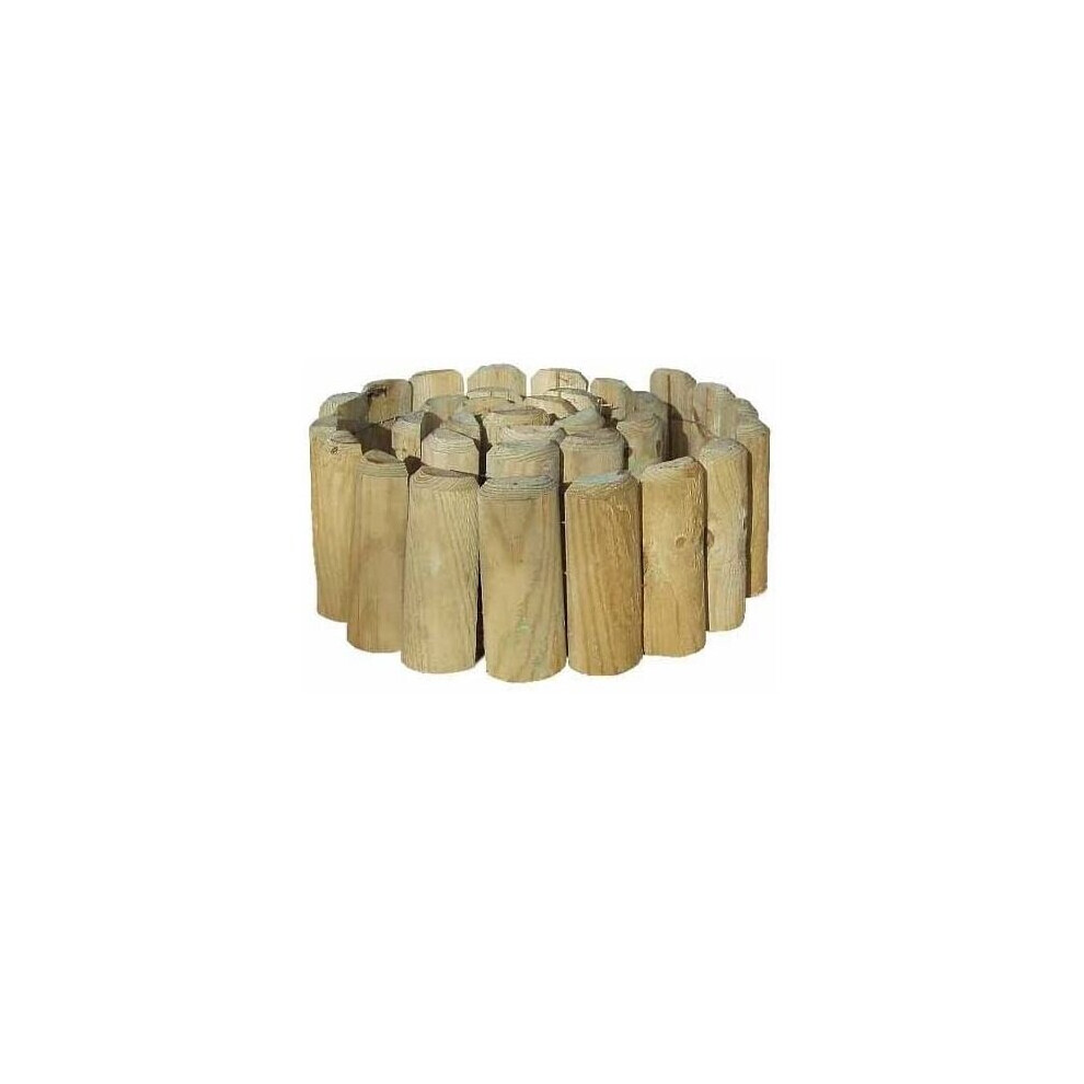 Wooden Edge Log Garden Lawn Border Edging Roll Fence 5001231453431