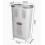 Living And Home 3-Compartment Rolling Laundry Sorter Hamper - White Plastic with Locking Castors, 74 cm Tall 5