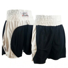 (X-Large) RIVAL DAZZLE GUERRERO BOXING FIGHT SHORTS - BLACK/WHITE